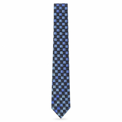 Front view of Charles Fox men’s multicoloured plaids & checks silk pointed tie one size