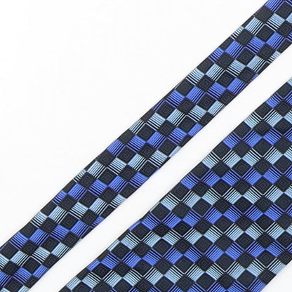 Charles Fox Mens Multicoloured Plaids & Checks Silk Pointed Tie One Size