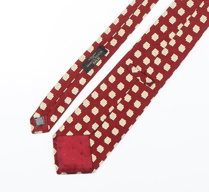 Marks and Spencer Mens Multicoloured Geometric Silk Pointed Tie One Size