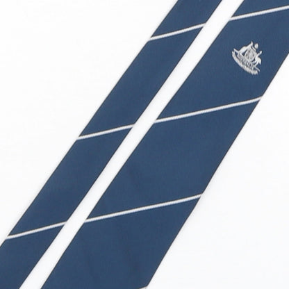 a. Royale  Mens Green Striped Polyester Pointed Tie One Size - Australia