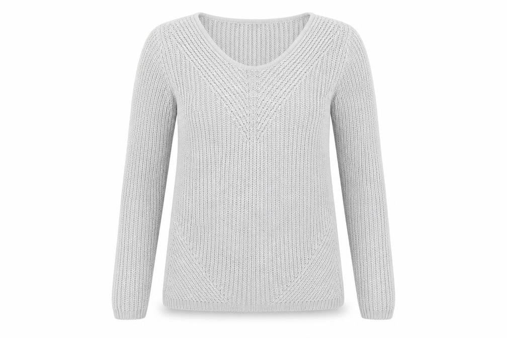 Womens UK Size 10 BHS Grey Pullover Jumper