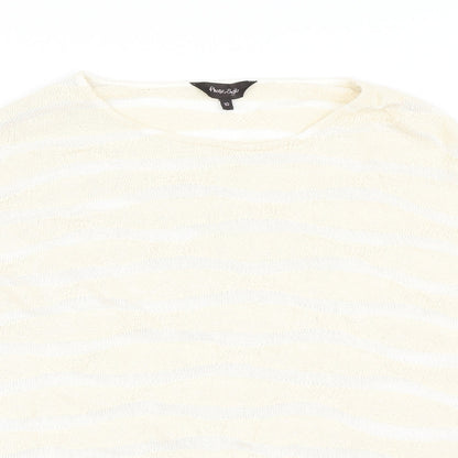 Womens UK Size 10 Phase Eight Beige Pullover Jumper