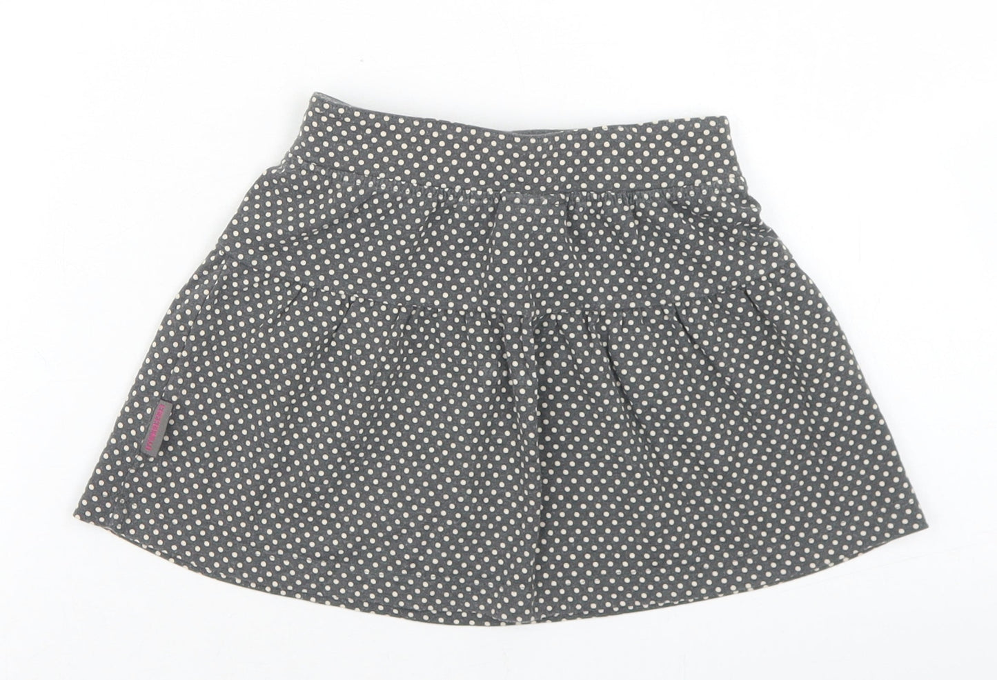Coccodrillo Girls Grey Polka Dot Cotton Flare Skirt Size 3 Years  Regular