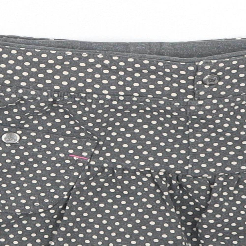 Coccodrillo Girls Grey Polka Dot Cotton Flare Skirt Size 3 Years  Regular