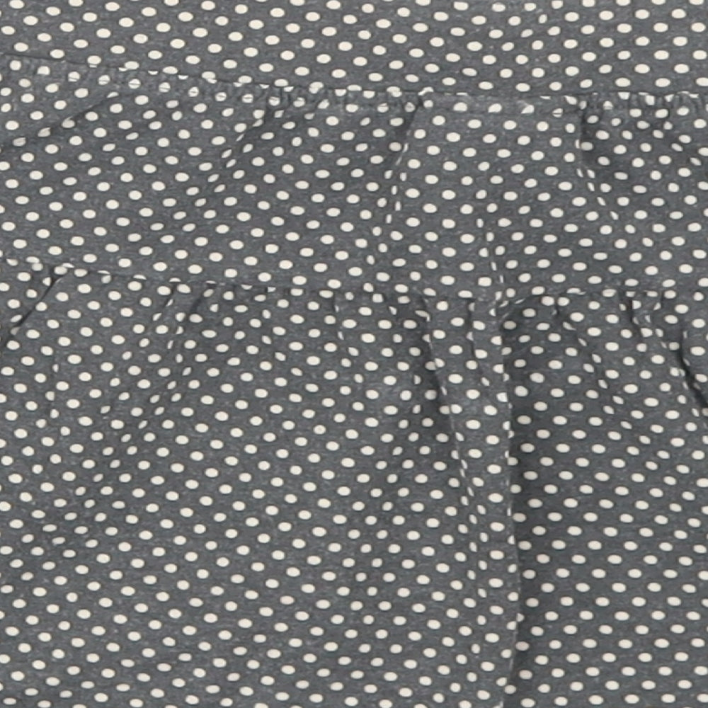 Coccodrillo Girls Grey Polka Dot Cotton Flare Skirt Size 3 Years  Regular