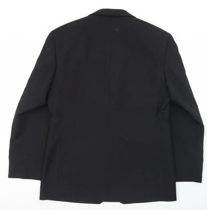 Mens UK Size 40 Burton Regular Black Suit Jacket