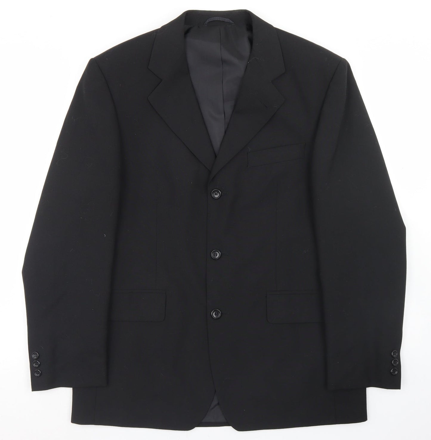 Mens UK Size 40 Burton Regular Black Suit Jacket