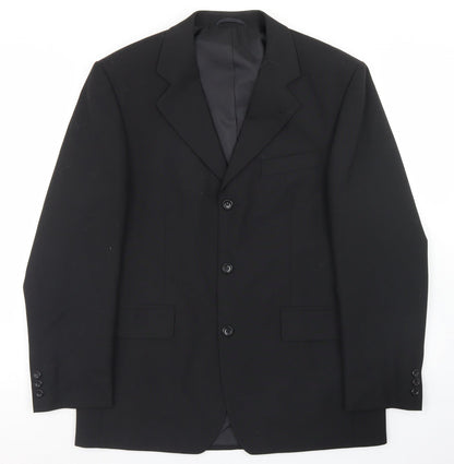 Mens UK Size 40 Burton Regular Black Suit Jacket