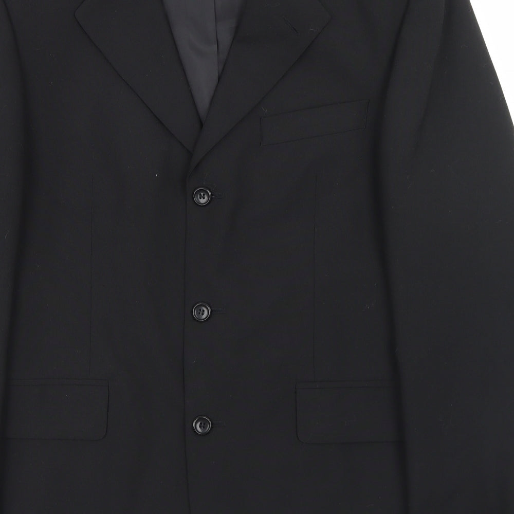 Mens UK Size 40 Burton Regular Black Suit Jacket