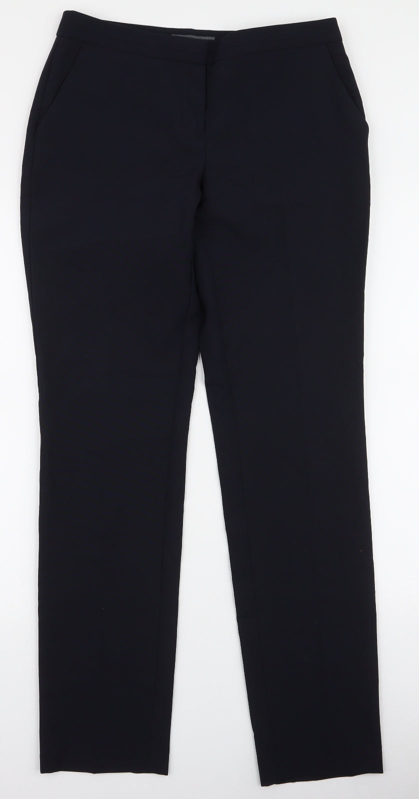 Womens UK Size 8 Atmosphere Slim Fit Dress Pants Blue Trousers