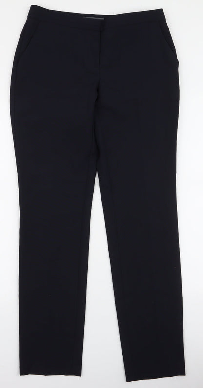 Womens UK Size 8 Atmosphere Slim Fit Dress Pants Blue Trousers