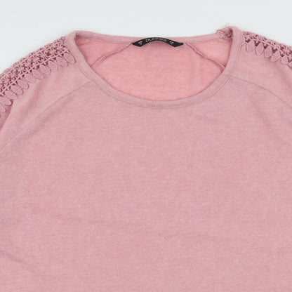 Womens UK Size M Dunnes Stores Pink Pullover Jumper