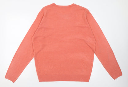 Womens UK Size L Dunnes Stores Pink Pullover Jumper