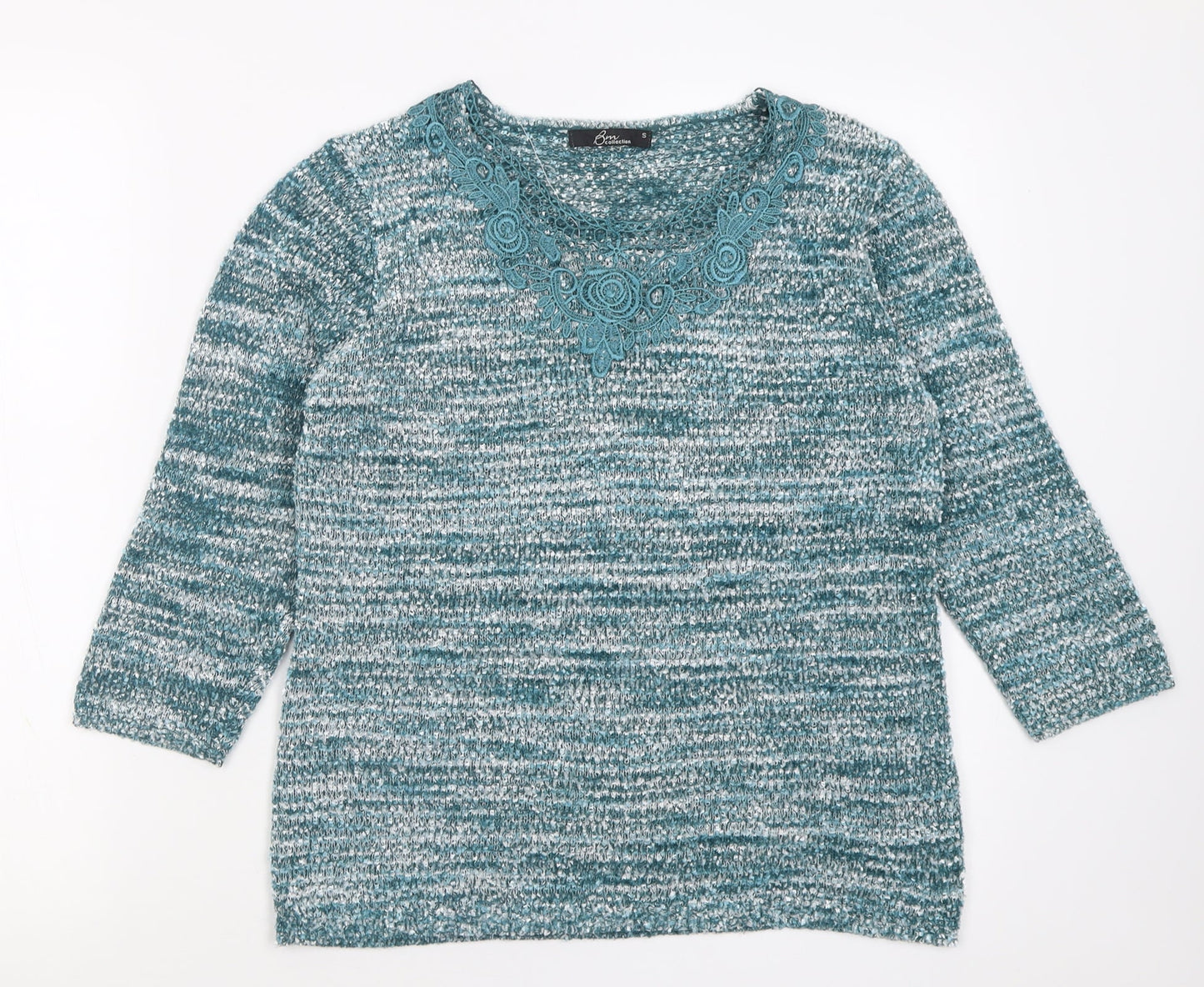 Womens UK Size S BM Blue Pullover Jumper