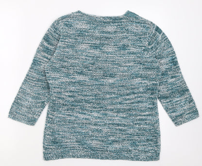 Womens UK Size S BM Blue Pullover Jumper