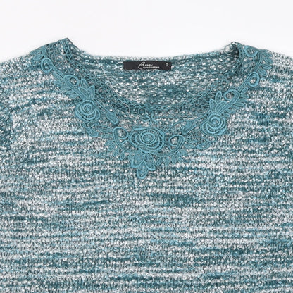 Womens UK Size S BM Blue Pullover Jumper