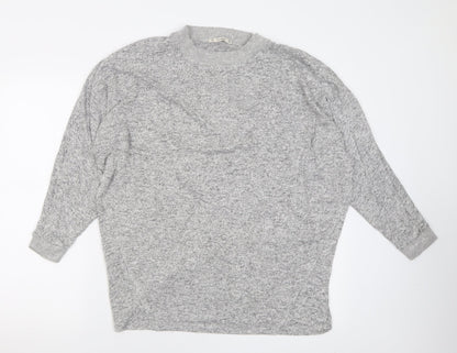Womens UK Size M Pull&Bear Grey Pullover Jumper