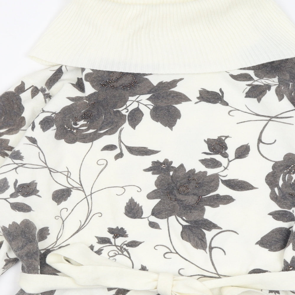 Womens UK Size M First Avenue Ivory Pullover Jumper