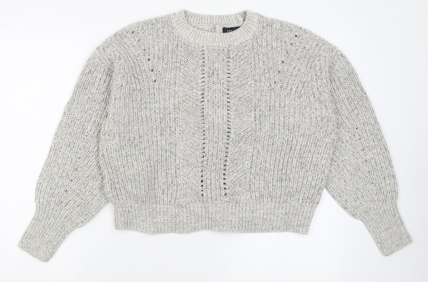 Womens UK Size S New Look Grey Pullover Jumper
