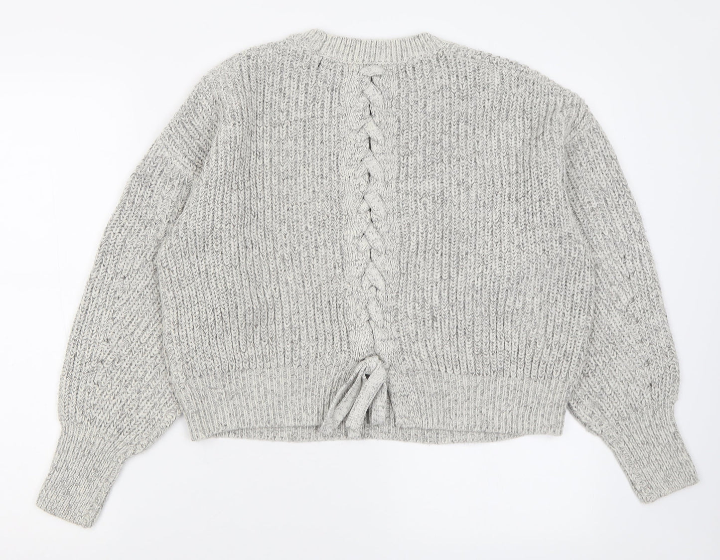 Womens UK Size S New Look Grey Pullover Jumper