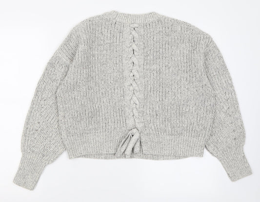 Womens UK Size S New Look Grey Pullover Jumper