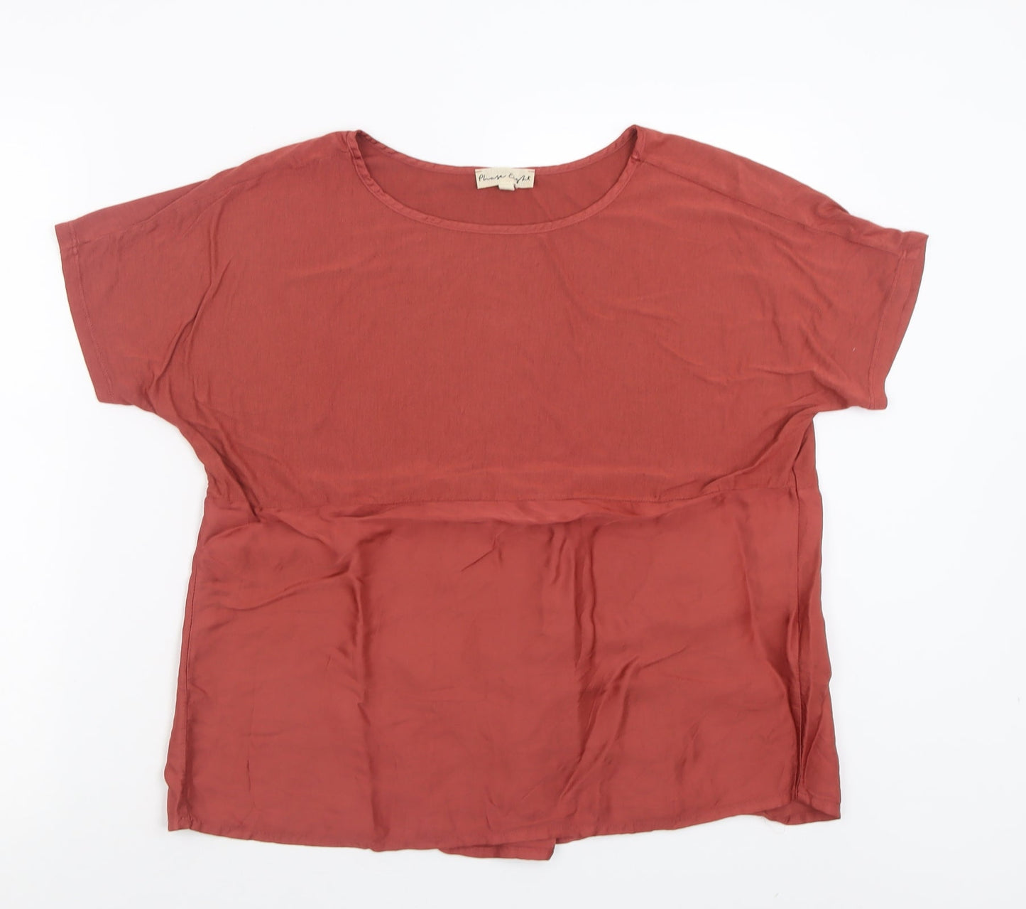 Womens UK Size 10 Phase Eight Red Basic T-Shirt