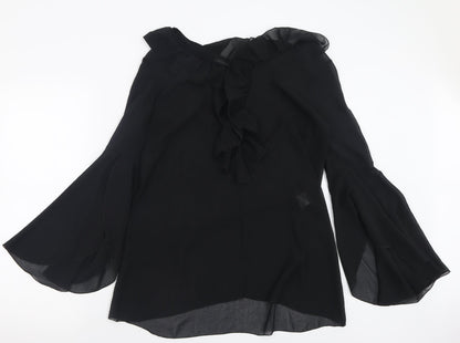 Womens UK Size S TFNC Black Basic Blouse