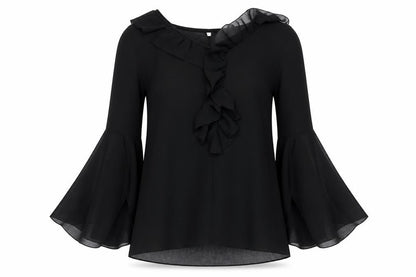 Womens UK Size S TFNC Black Basic Blouse