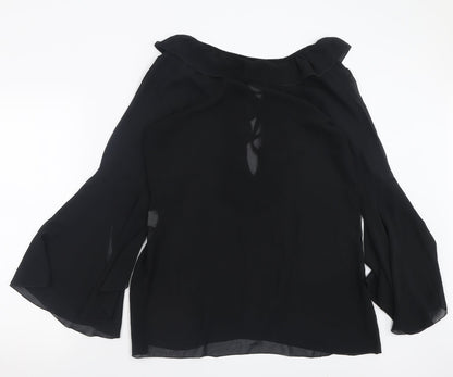 Womens UK Size S TFNC Black Basic Blouse