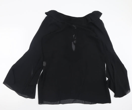 Womens UK Size S TFNC Black Basic Blouse