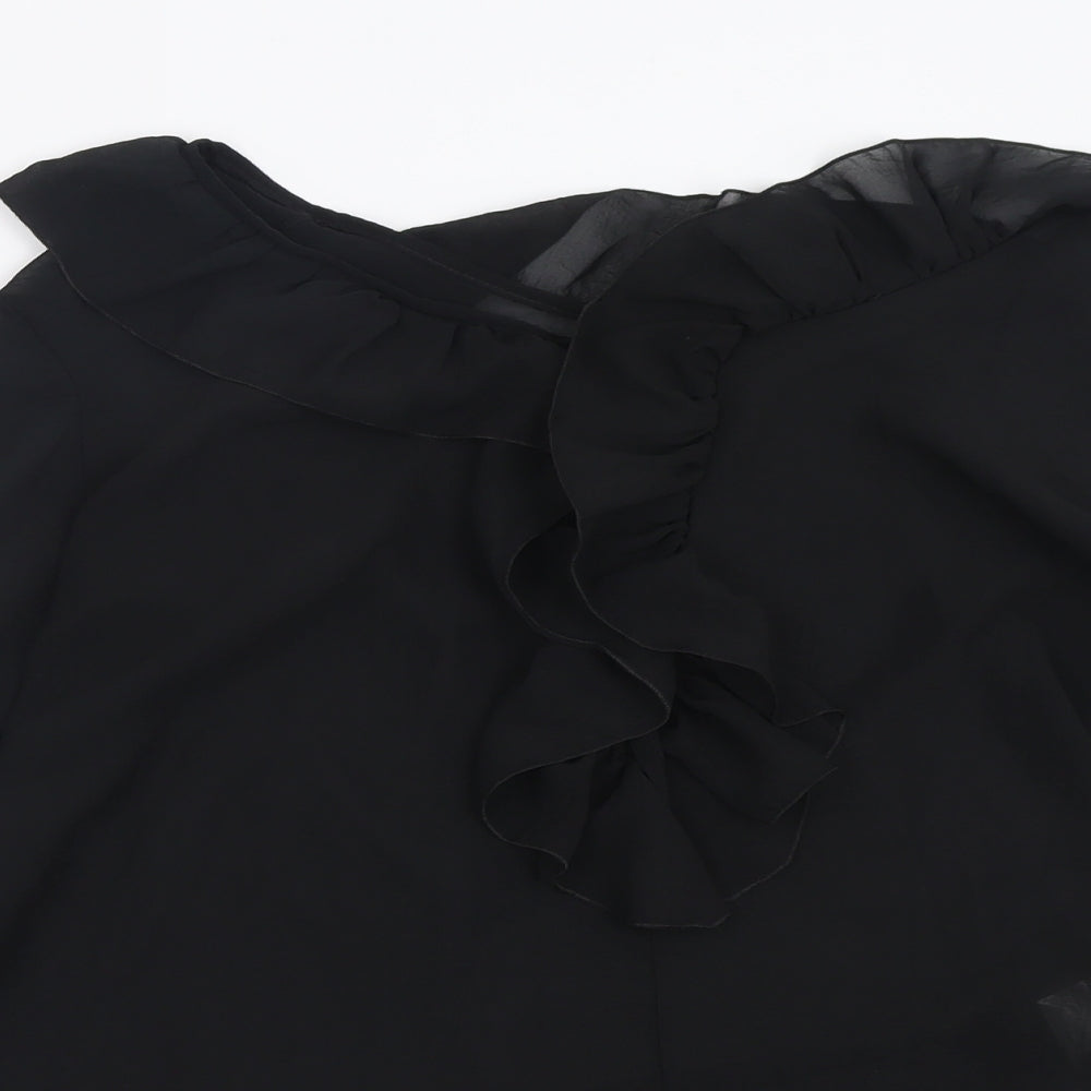Womens UK Size S TFNC Black Basic Blouse