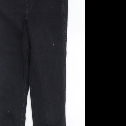 H&M Womens Black  Cotton Skinny Jeans Size 28 L28 in Regular Button
