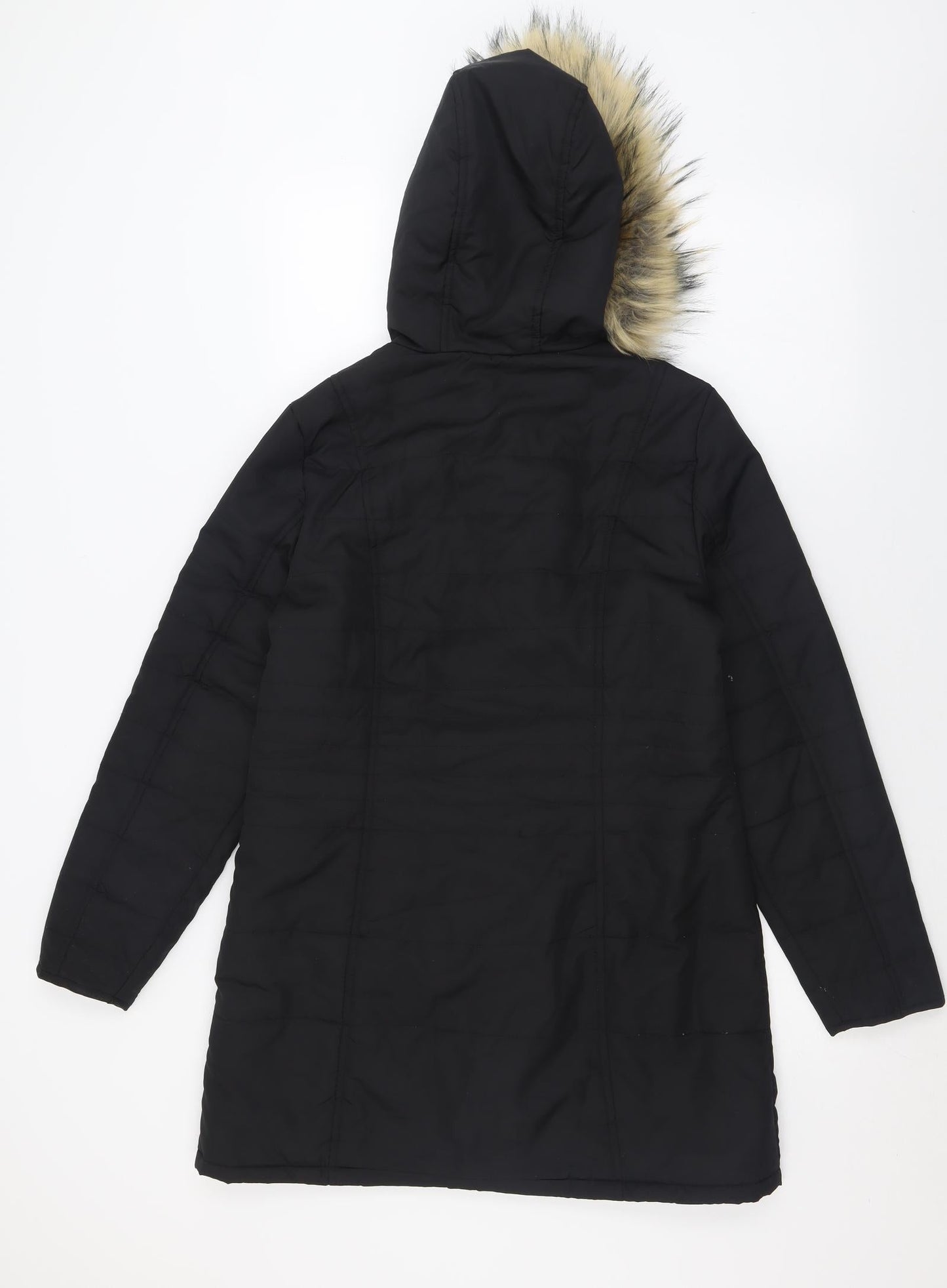 Womens UK Size XS Centigrade Black Parka Coat