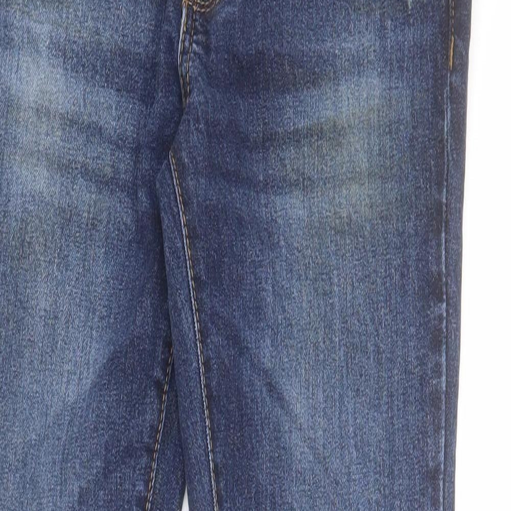 Very Womens Blue  Cotton Skinny Jeans Size S L30 in Regular Zip