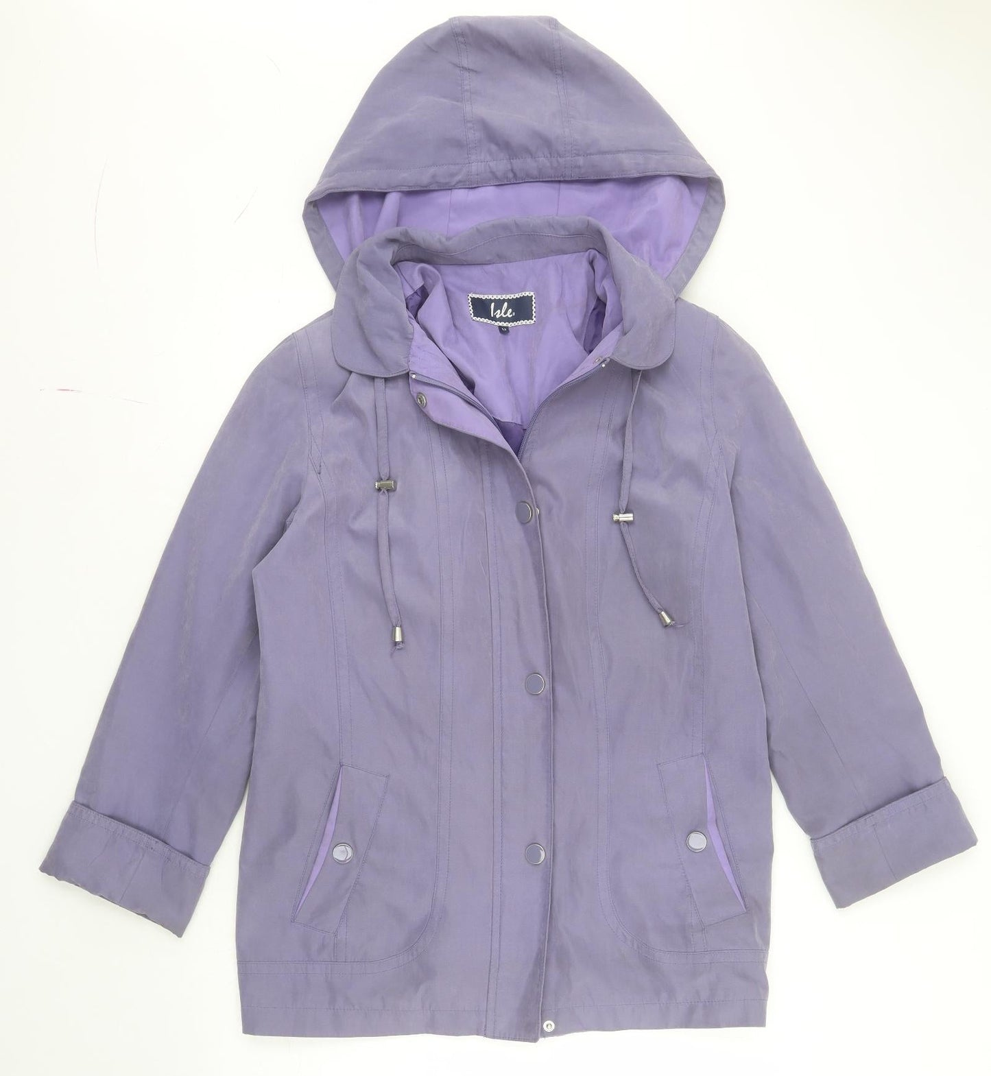 Womens UK Size 12 Isle Purple Anorak Coat