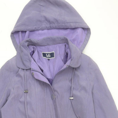 Womens UK Size 12 Isle Purple Anorak Coat