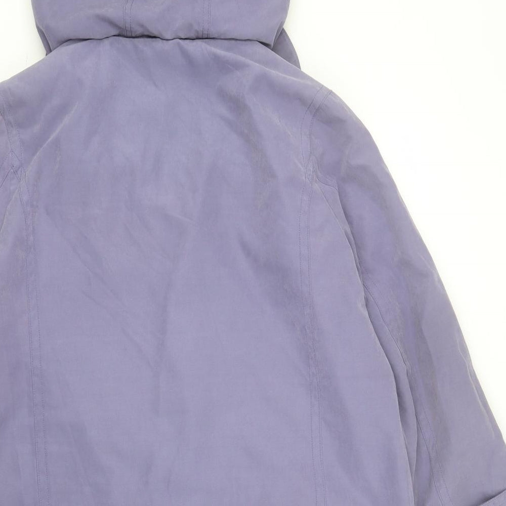 Womens UK Size 12 Isle Purple Anorak Coat