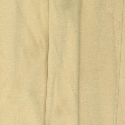 Goldstar Womens Yellow  Cotton Trousers  Size 14 L30 in Regular Button