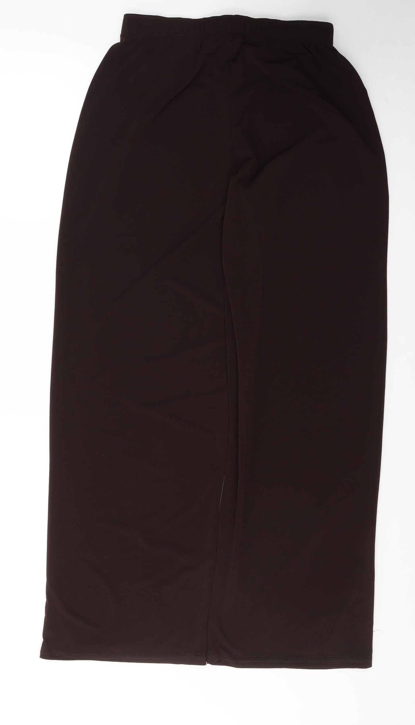 Preworn Womens Black  Polyester Trousers  Size M L31 in Regular Tie