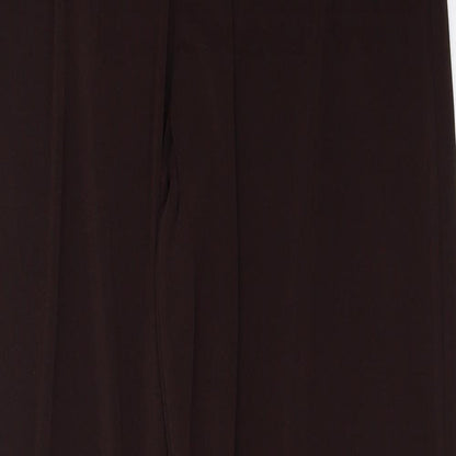 Preworn Womens Black  Polyester Trousers  Size M L31 in Regular Tie