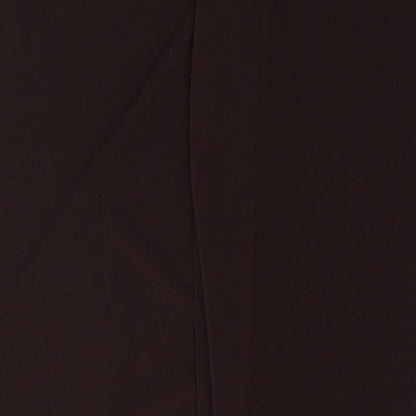Preworn Womens Black  Polyester Trousers  Size M L31 in Regular Tie
