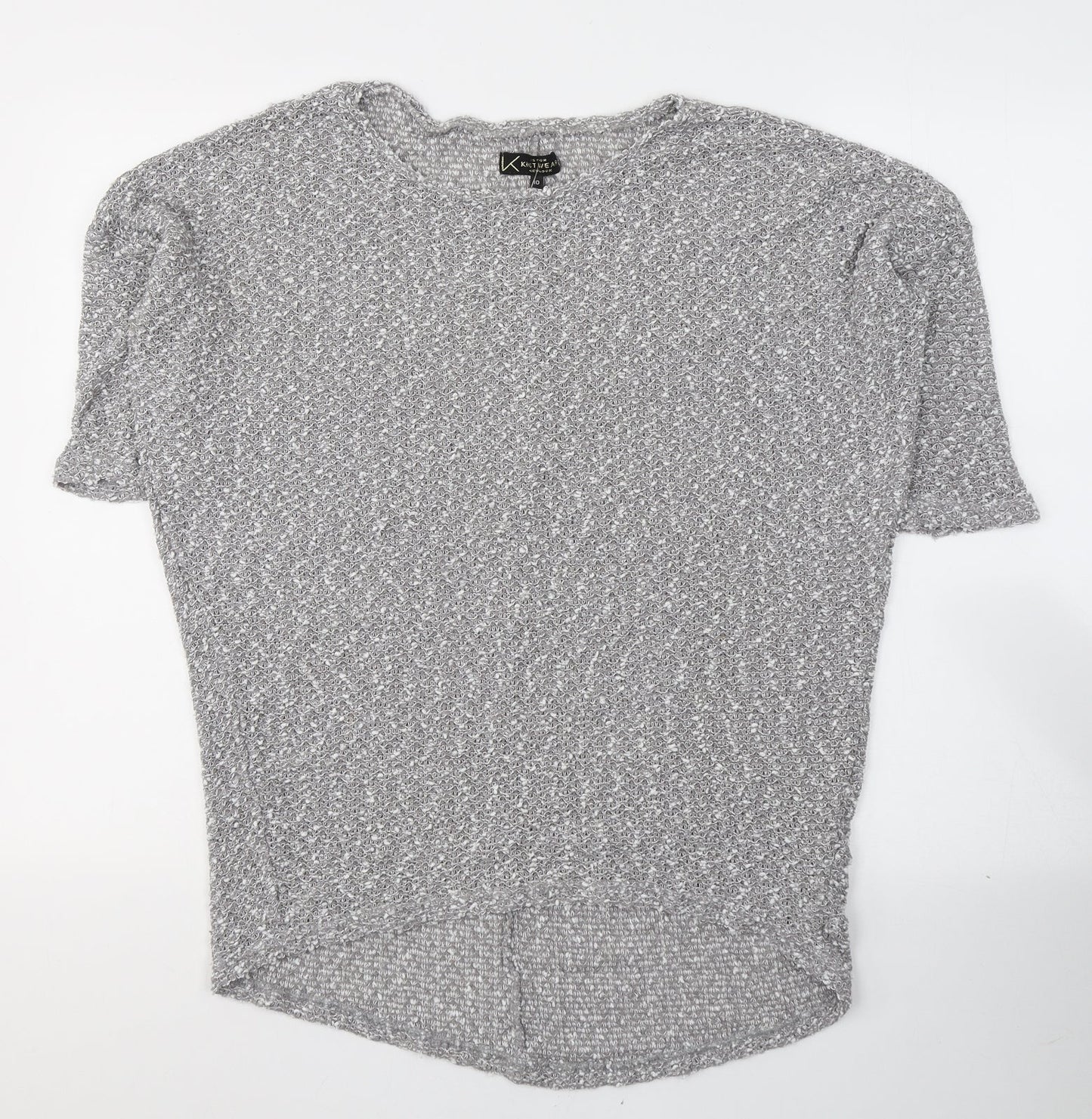 Womens UK Size 10 New Look Grey Pullover Jumper