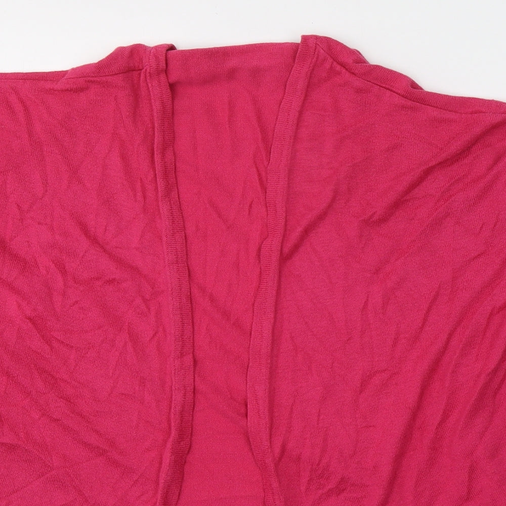 AJC Womens Pink V-Neck  Cotton Cardigan Jumper Size 10