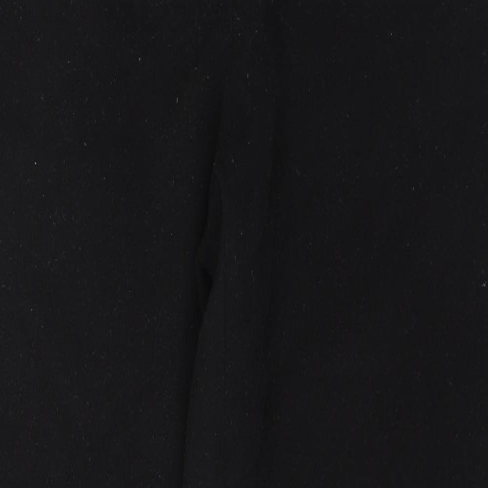 TU Womens Black  Polyester Trousers  Size 14 L28 in Regular Buckle