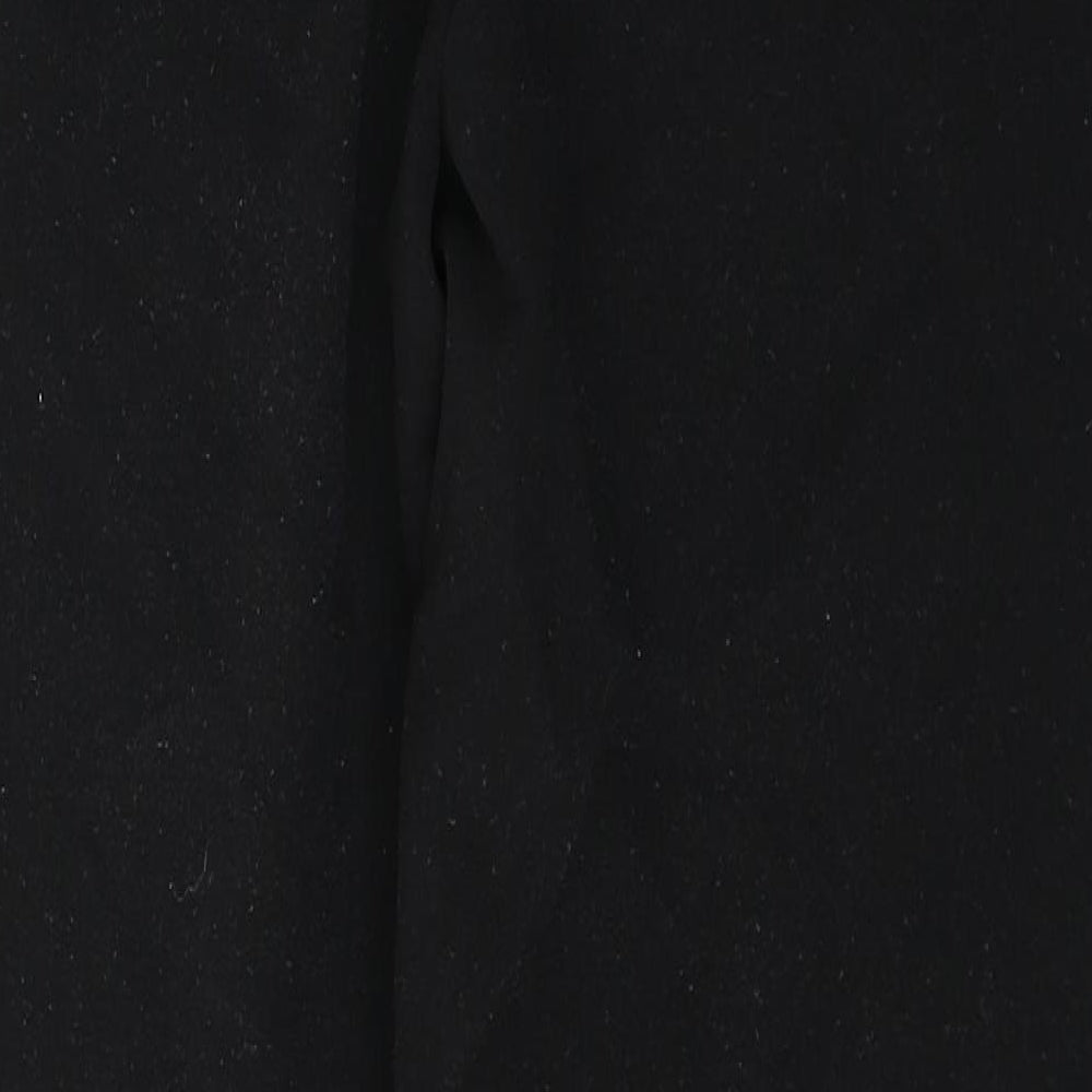 TU Womens Black  Polyester Trousers  Size 14 L28 in Regular Buckle