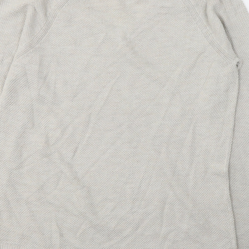 Gap Mens Beige Round Neck  Cotton Pullover Jumper Size M