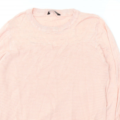 Womens UK Size M Select Pink Jersey Blouse