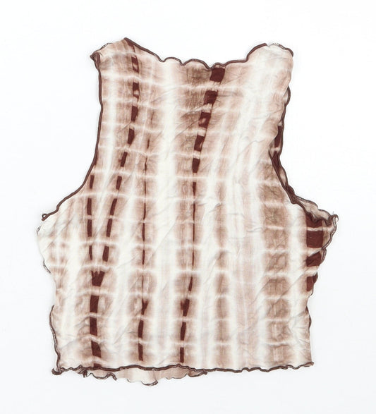 SheIn Womens Brown   Cropped Tank Size XS Round Neck