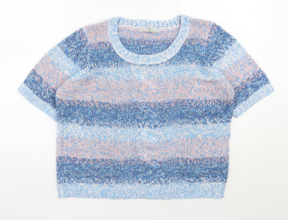 TU Womens Multicoloured Scoop Neck  Acrylic Pullover Jumper Size 16