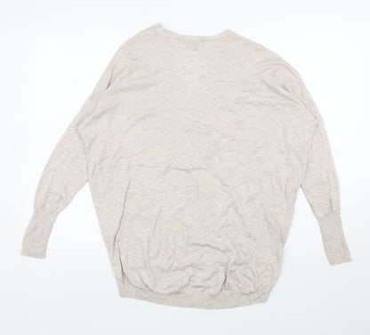 Womens UK Size 10 Phase Eight Beige Pullover Jumper